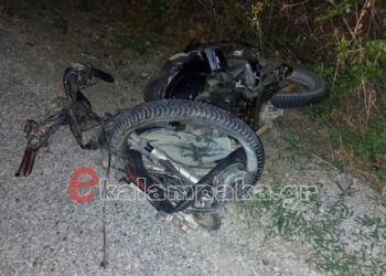 Τροχαίο με έναν νεκρό στην Καλαμπάκα – Εικόνες από τη νέα τραγωδία στην άσφαλτο