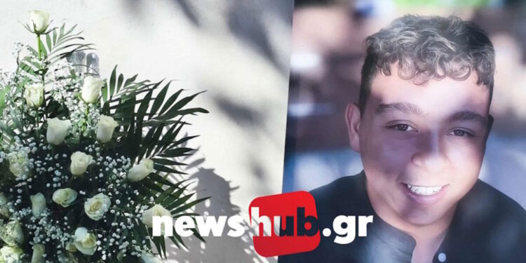 Ηράκλειο: Σπαραγμός στην κηδεία του 17χρονου που σκοτώθηκε στον ΒΟΑΚ – Σε λευκό φέρετρο η σορός, μοίραζαν μπουμπουνιέρες